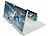 PEARL 18" Bildschirm-Lupe (45,7 cm) zum Vergrößern des Handy-Displays, weiß PEARL Bildschirm-Lupen, Linse einfahrbar