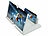 PEARL 12" Bildschirm-Lupe (30,5 cm) zum Vergrößern des Handy-Displays, weiß PEARL Bildschirm-Lupen, Linse einfahrbar