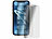 Somikon 2er-Set Schutzfolien aus gehärtetem Glas, kompatibel mit iPhone 12 Somikon Schutzfolien aus gehärtetem Glas mit Anti-Spy-Schutz für iPhone, inkl. Installations-Werkzeug 