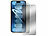 Somikon 2er-Set Schutzfolien aus gehärtetem Glas, kompatibel mit iPhone 14 Pro Somikon