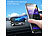 Callstel 2er-Set Kfz-Handyhalterungen für Armaturen, 360° drehbar, inkl. Magnet Callstel Kfz-Magnet-Handyhalterungen zum Befestigen am Armaturenbrett, inkl. Magnete fürs Smartphone