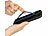 PEARL 2er-Set Universal-Finger-Handyhalterung, Silikon, blau+schwarz, 210 mm PEARL Universal-Finger-Handyhalterungen