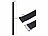PEARL 2er-Set Universal-Finger-Handyhalterung, Silikon, schwarz+pink, 230 mm PEARL Universal-Finger-Handyhalterungen