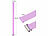 PEARL Universal-Finger-Handyhalterung aus Silikon, lila, 200 mm PEARL Universal-Finger-Handyhalterungen