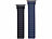 Callstel Armband für Apple Watch, 38/40/41 mm, schwarz/dunkelblau Callstel Magnetische Apple Watch-Armbänder aus Silikon, doppelseitig wendbar