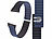 Callstel Armband für Apple Watch, 38/40/41 mm, schwarz/dunkelblau Callstel Magnetische Apple Watch-Armbänder aus Silikon, doppelseitig wendbar