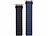 Callstel Armband für Apple Watch, 38/40/41 mm, schwarz/dunkelblau/silber Callstel 