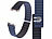 Callstel Armband für Apple Watch, 38/40/41 mm, schwarz/dunkelblau/silber Callstel 