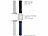 Callstel Armband für Apple Watch, 38/40/41 mm, schwarz/dunkelblau/silber Callstel 