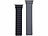 Callstel Armband für Apple Watch, 38/40/41 mm, schwarz/grau Callstel Magnetische Apple Watch-Armbänder aus Silikon, doppelseitig wendbar