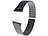 Callstel Armband für Apple Watch, 38/40/41 mm, schwarz/grau Callstel Magnetische Apple Watch-Armbänder aus Silikon, doppelseitig wendbar