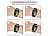 Callstel Armband für Apple Watch, 38/40/41 mm, schwarz/grau Callstel Magnetische Apple Watch-Armbänder aus Silikon, doppelseitig wendbar