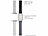 Callstel Armband für Apple Watch, 38/40/41 mm, schwarz/grau Callstel Magnetische Apple Watch-Armbänder aus Silikon, doppelseitig wendbar