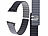 Callstel Armband für Apple Watch, 38/40/41 mm, schwarz/grau Callstel Magnetische Apple Watch-Armbänder aus Silikon, doppelseitig wendbar