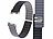 Callstel Armband für Apple Watch, 38/40/41 mm, schwarz/grau/silber Callstel Magnetische Apple Watch-Armbänder aus Silikon, doppelseitig wendbar
