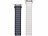 Callstel Armband für Apple Watch, 38/40/41 mm, beige/grau/silber Callstel Magnetische Apple Watch-Armbänder aus Silikon, doppelseitig wendbar