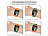 Callstel Armband für Apple Watch, 38/40/41 mm, orange/dunkelgrün/schwarz Callstel Magnetische Apple Watch-Armbänder aus Silikon, doppelseitig wendbar