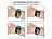 Callstel Armband für Apple Watch, 38/40/41 mm, blau/hellgrau/silber Callstel Magnetische Apple Watch-Armbänder aus Silikon, doppelseitig wendbar
