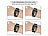 Callstel Armband für Apple Watch, 42/44/45/49mm, schwarz/dunkelblau Callstel Magnetische Apple Watch-Armbänder aus Silikon, doppelseitig wendbar