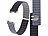 Callstel Armband für Apple Watch, 42/44/45/49 mm, schwarz/grau/silber Callstel Magnetische Apple Watch-Armbänder aus Silikon, doppelseitig wendbar