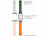 Callstel Armband für Apple Watch, 42/44/45/49mm, orange/dunkelgrün/schwarz Callstel Magnetische Apple Watch-Armbänder aus Silikon, doppelseitig wendbar
