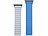 Callstel Armband für Apple Watch, 42/44/45/49mm, blau/hellgrau/schwarz Callstel Magnetische Apple Watch-Armbänder aus Silikon, doppelseitig wendbar