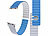 Callstel Armband für Apple Watch, 42/44/45/49mm, blau/hellgrau/silber Callstel Magnetische Apple Watch-Armbänder aus Silikon, doppelseitig wendbar