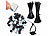 AGT 400er-Set UV-beständige Kabelbinder mit Sockel, schwarz AGT UV-beständige Kabelbinder und Halterungen-Sets