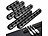 General Office 6er-Set selbstklebende Kabelhalter für 3, 5 und 7 Kabel General Office Selbstklebende Kabel-Organizer