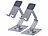 PEARL 2er-Set Verstellbarer Tablet- und Smartphone-Arm, 3 Achsen PEARL Faltbare Tablet Ständer für Tablets/Handys, 3 Achsen höhenverstellbar