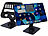 PEARL 2er set Faltbarer Tablet und Smartphone Ständer, 2 Achsenhöhen XXXXX PEARL Faltbare Tablet Ständer für Tablets/Handys, 3 Achsen höhenverstellbar