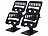 PEARL 4er set Faltbarer Tablet und Smartphone Ständer, 2 Achsenhöhen XXXXX PEARL Faltbare Tablet Ständer für Tablets/Handys, 3 Achsen höhenverstellbar