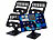 PEARL 4er set Faltbarer Tablet und Smartphone Ständer, 2 Achsenhöhen XXXXX PEARL Faltbare Tablet Ständer für Tablets/Handys, 3 Achsen höhenverstellbar