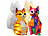 Playtastic 4er Set DIY-Katzenlampen-Malset mit 12 Farben, batteriebetrieben Playtastic DIY-Mallampen für Kinder 