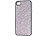 Xcase Glamour-Schutzcover für iPhone 4/4s, perlmutt-rosa
