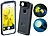 Xcase Schutzhülle mit Linse für Makro & Spotlight für iPhone 5/s/SE Xcase Vorsatz-Kamera-Linsen für iPhone 5/5S/SE