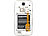 Callstel Dual-SIM-Adapter mit passgenauem Samsung Galaxy S4 Back-Cover Callstel 