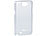 Xcase Dünnes Schutzcover: Samung Galaxy Note 2 halbtransp., 0,3 mm Xcase Schutzhüllen (Samsung)