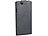 Xcase Stilvolle Klapp-Schutztasche für iPhone 4/4s, schwarz Xcase Schutzhüllen für iPhones 4/4s