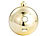 Callstel Christbaumkugel-Lautsprecher mit Bluetooth, goldfarben Callstel Bluetooth Lautsprecher Weihnachtskugeln mit Freisprecher