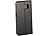 Carlo Milano Echtleder-Schutztasche mit Standfunktion für Galaxy S6, schwarz Carlo Milano Echt Leder Hüllen mit Aufstellfunktion für Samsung