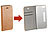 Carlo Milano Echtleder-Schutztasche mit Standfunktion für iPhone 5/5s/SE, braun