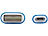 Callstel Lade-/Datenkabel Micro-USB mit beidseitigen Steckern, 1m, 3er-Set Callstel Micro-USB-Kabel, verdrehsicher
