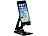 Callstel Extraflacher Smartphone- & Tablet-Ständer, bis 25,4 cm, schwarz Callstel Tablet-Ständer