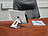 Callstel Extraflacher Smartphone- & Tablet-Ständer, bis 25,4 cm, silberfarben Callstel Tablet-Ständer