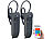 Callstel 2er-Set 2in1-Live-Übersetzer & In-Ear-Mono-Headset, Bluetooth, App Callstel 2in1-Live-Übersetzer und In-Ear-Mono-Headsets