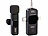 Callstel Mini-Funkmikrofon-Set für USB-C-Geräte, 2,4 GHz, 48 kHz Stereo, 10 m Callstel 2,4-GHz-Funkmikrofon-Sets mit Empfänger für USB-C-Anschluss