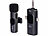 Callstel Mini-Funkmikrofon-Set für USB-C-Geräte, 2,4 GHz, 48 kHz Stereo, 10 m Callstel 2,4-GHz-Funkmikrofon-Sets mit Empfänger für USB-C-Anschluss