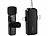 Callstel Mini-Funkmikrofon-Set für USB-C-Geräte, 2,4 GHz, 48 kHz Stereo, 10 m Callstel 2,4-GHz-Funkmikrofon-Sets mit Empfänger für USB-C-Anschluss