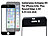 Somikon Randloses Display-Schutzglas iPhone 6/6s Plus, 3D-Hartglas 9H Somikon